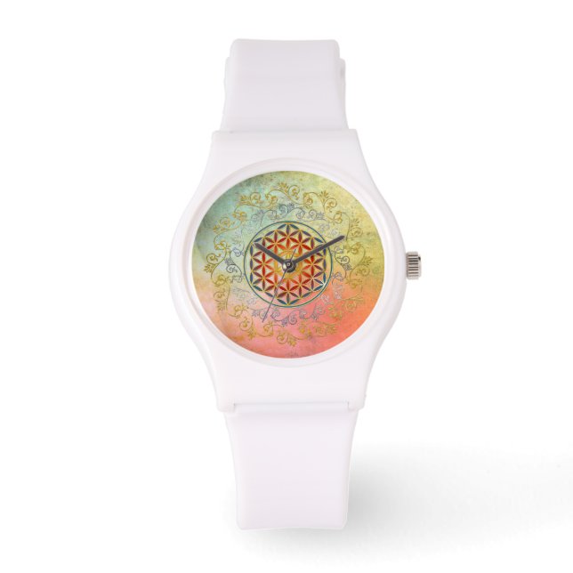 Montre Fleur de vie / Blume des Lebens - Ornement IV BG (Recto)
