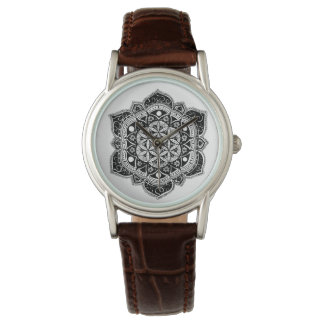 Montre Fleur de vie unique Mandala Watch