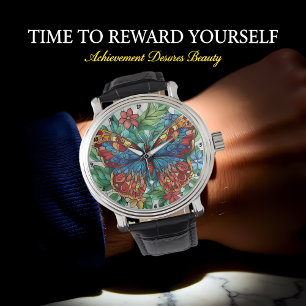 Montre Fleur Épanouie" - Papillon Floral