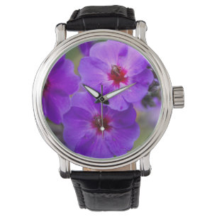 Montre Fleur violette
