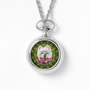 Montre Fleurs blanches et roses