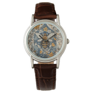 Montre Fleurs d'abeilles vintages et sauvages