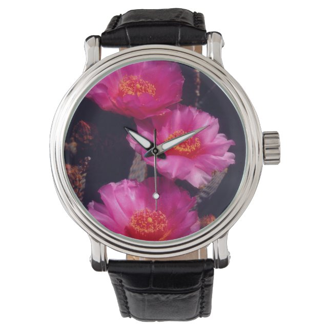 Montre Fleurs de cactus à bec 2 (devant)