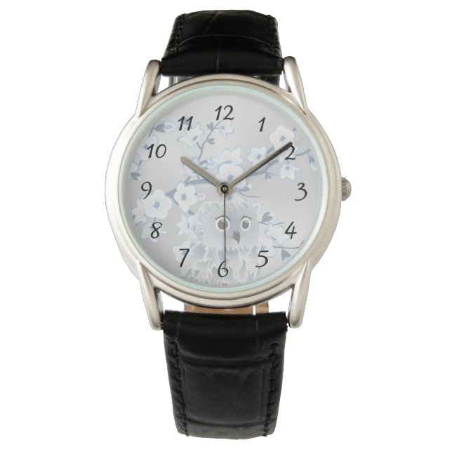 Montre Fleurs de cerisiers de choux mignons Nombre (devant)