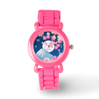 Montre Fleurs de cerisiers du Mont Fuji Printemps Japon N