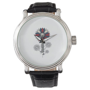 Montre Fleurs de feu d'artifice vectoriel de l'Amérique p