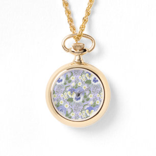 Montre Fleurs de jardin printanier sur lavande