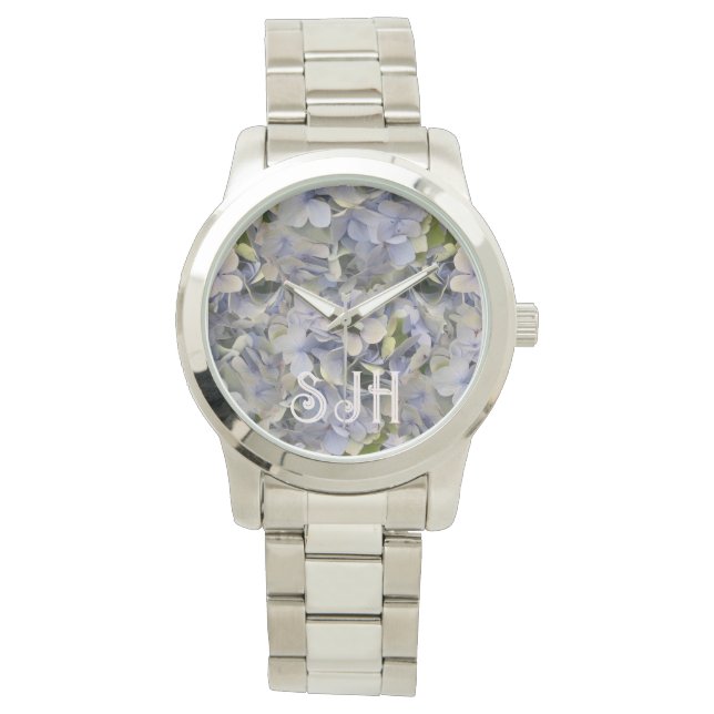 Montre Fleurs de lavande Hydrangea Face (devant)