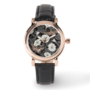 Montre Fleurs de lune et sphinx Moths 2