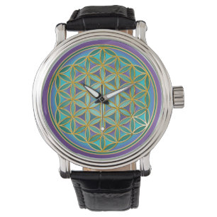 Montre FLEURS DE VIE - Géométrie Sacrée Design 1