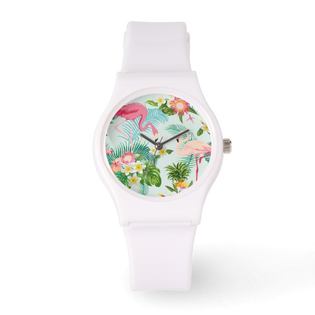 Montre Fleurs Et Oiseaux Tropicaux vintages (Recto)