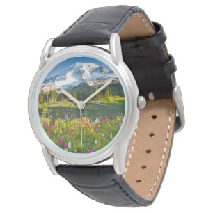 Montre Fleurs   Mt. Rainier Fleurs sauvages