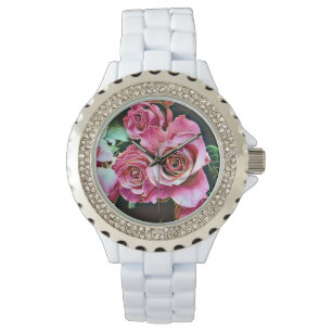 MONTRE FLEURS ROSES ROSES ROSES ROSES