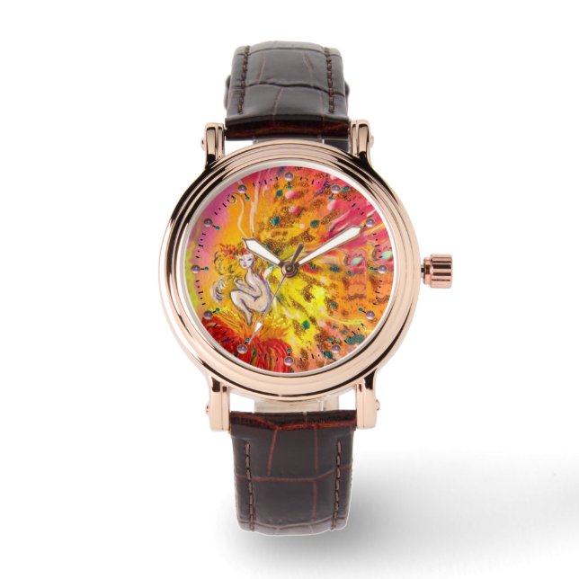 Montre FLEUVE FAIRY OF DAWN Red Yellow Imaginaire (Recto)