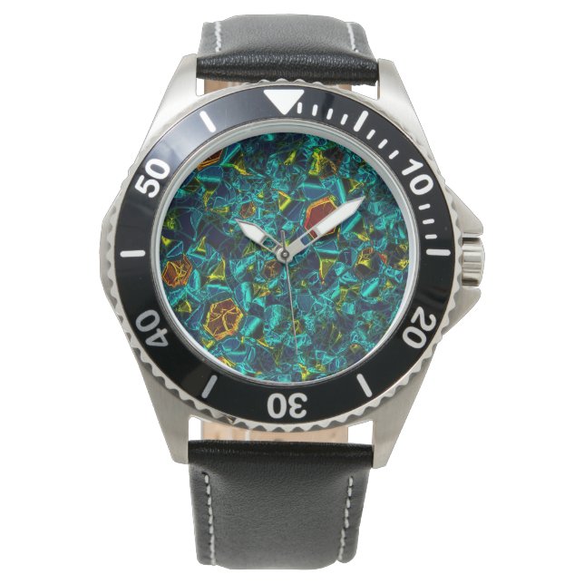 Montre Flor virtuel em azul gradiente, estilhaçada (devant)