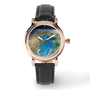 Montre Floraison De Phytoplancton Bleu En Mer Noire