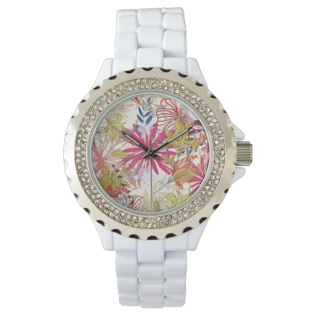 Montre Floral background 6 (devant)