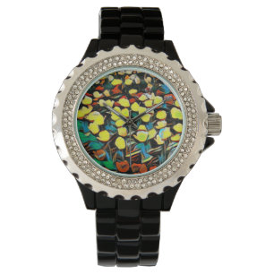 Montre Floral Black Watch (Dreaming)