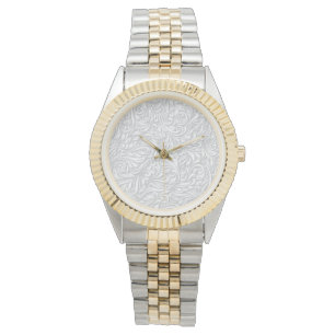 Montre Floral blanc