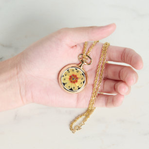 Montre Floral Dahlia Jaune