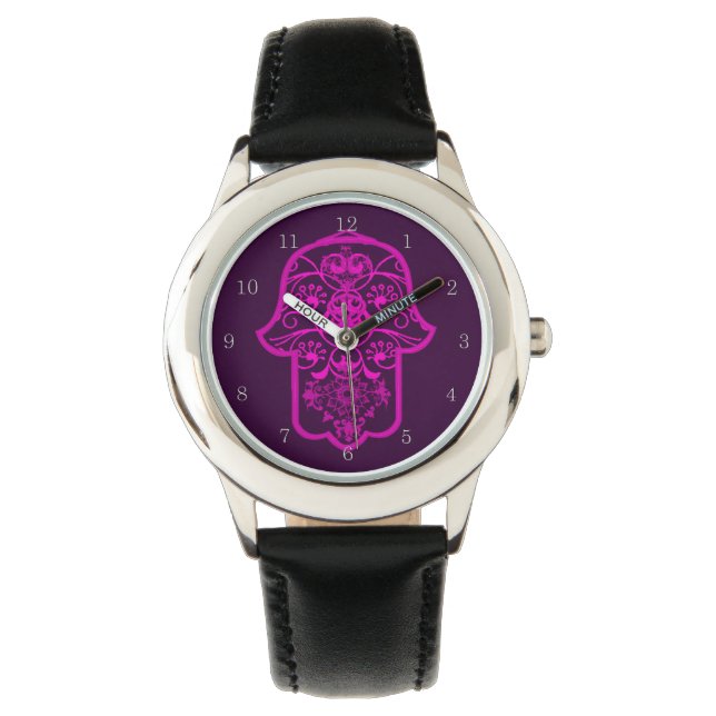 Montre Floral Hamsa Wrist Watch (devant)