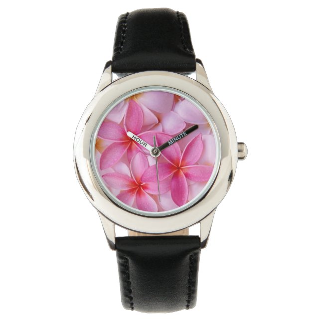 Montre Floral rose doux (devant)
