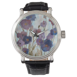 Montre Floral soustrait dans le pourpre
