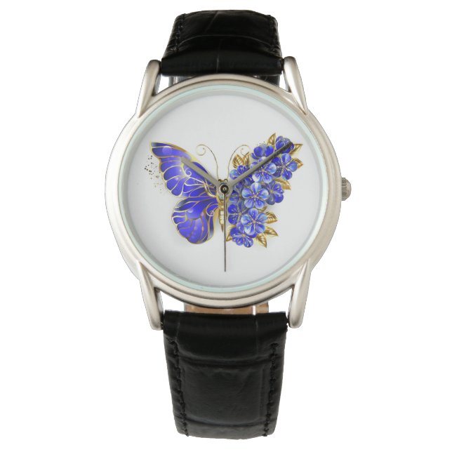 Montre Flower Sapphire Butterfly (devant)