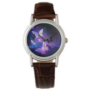 Montre Fond avec papillons de nuit