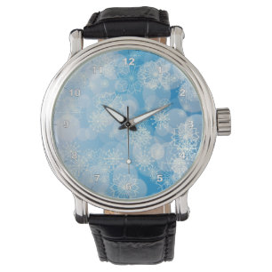 Montre Fond de flocon de neige