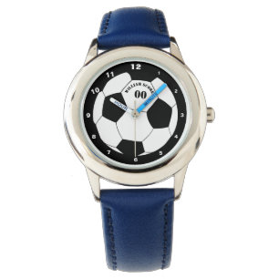 Montre Football & Football Ball Watch avec nom et numéro
