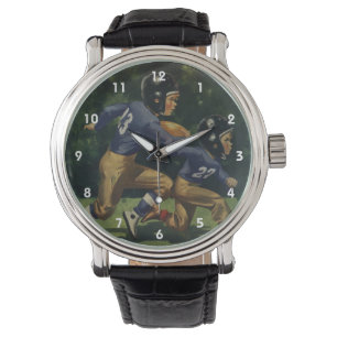 Montre Football vintage, Enfants, Garçons Jouant Sports