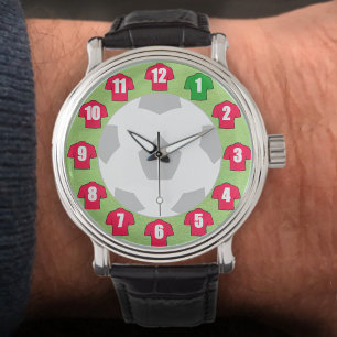 Montre Football Watch - avec Chemises rouges