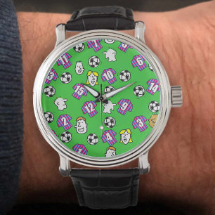 Montre Football Watch - avec Claret & Chemises Bleues