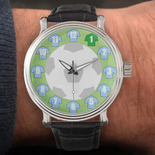 Montre Football Watch - avec les Chemises Bleues Ciel