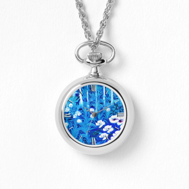 Montre Forêt d'Imaginaires avec fleurs et oiseaux (Recto)