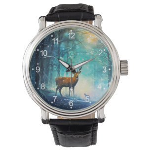 Montre Forêt enneigée magique Art-82109