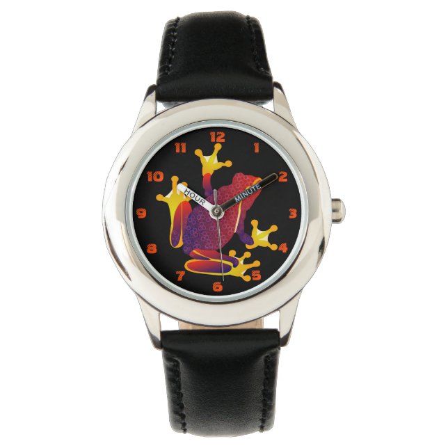 Montre Forêt tropicale tropicale de grenouilles (devant)
