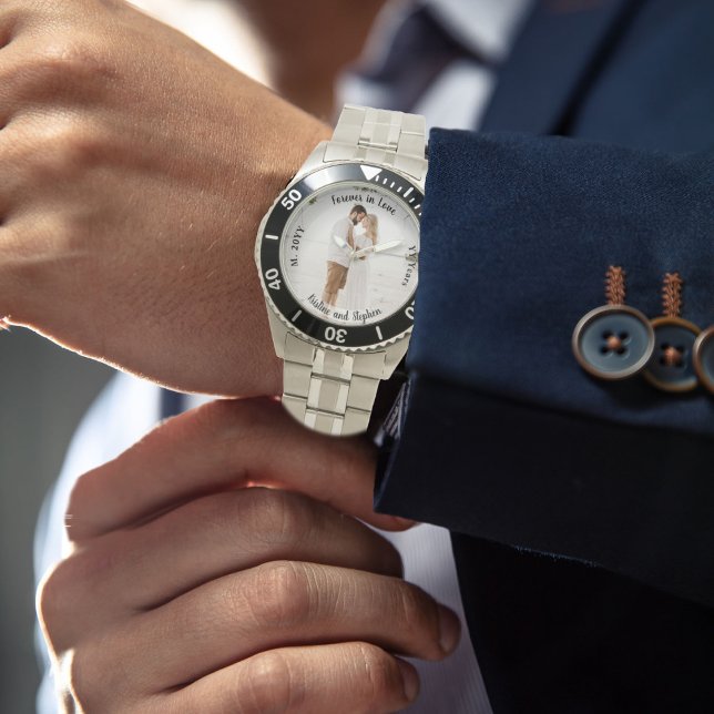 Montre Forever in Love Mariage Anniversaire Photo (Créateur téléchargé)