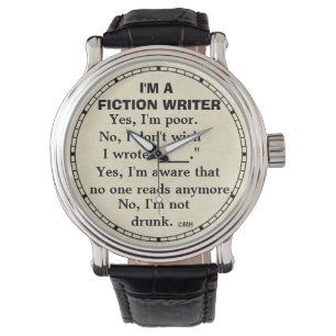 Montre Formule d'utilisation drôle d'auteur de fiction