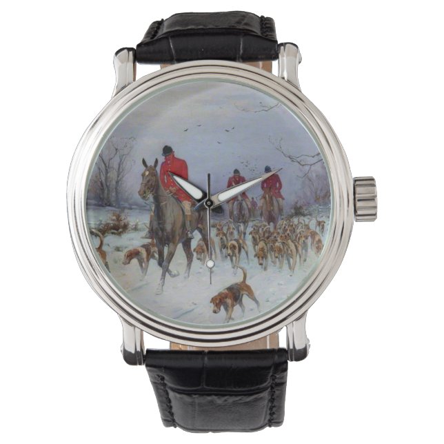 Montre Fox Huntsmen et Hounds Retour à la maison (devant)