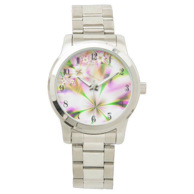 Montre fractale florale (devant)