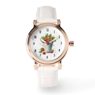 Montre Fraises dans un seau