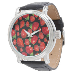 Montre Fraises rouges délicieuses,