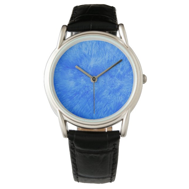 Montre Français fourrure bleue (devant)