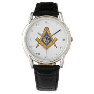 Montre Freemason Carré et Compass Charité Masonic Gold