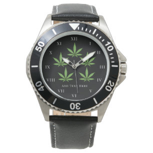 Montre Fumée de mauvaises herbes Nature Floral Flower