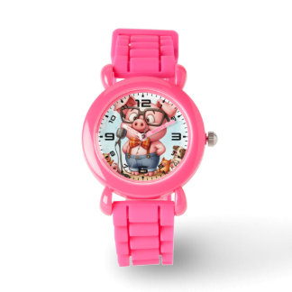 Montre Funky Pig Kids Pink Watch