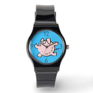 Montre Funny 6 Dessin Illustration Cochon Année Anniversa