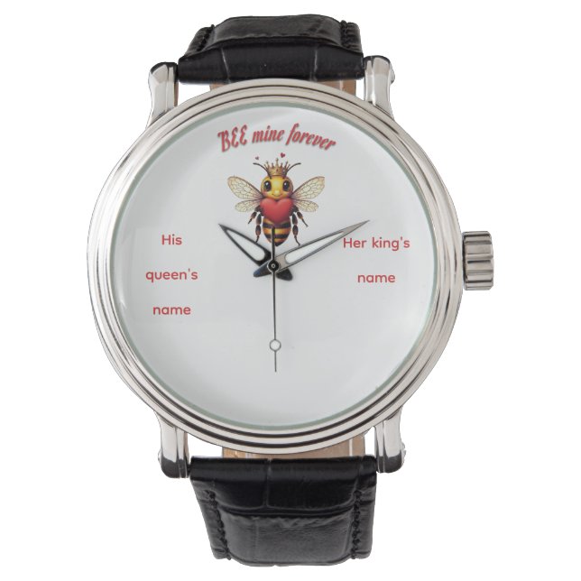 Montre Funny Bee Pun Valentine  (devant)